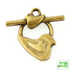 Bird Toggle Clasp - Antique Bronze - Craft De Ville - Craft de Ville