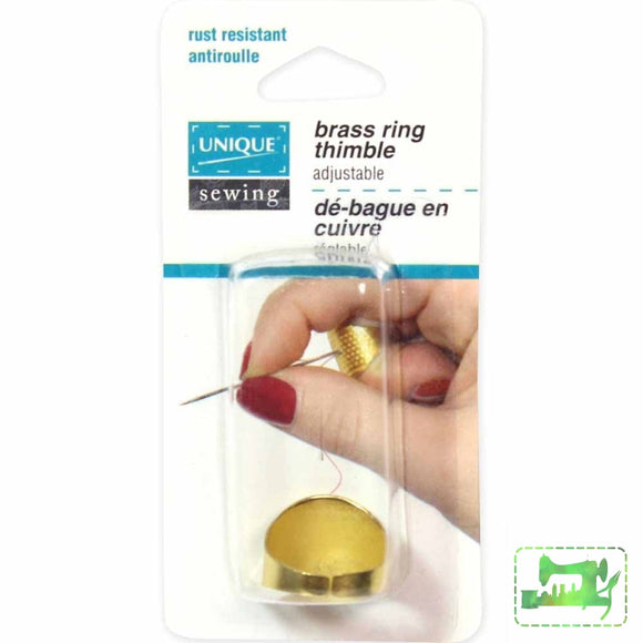 Brass Ring Thimble - Unique - Craft de Ville