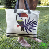 Canvas Panel - Toucan Tote Bag Fabric