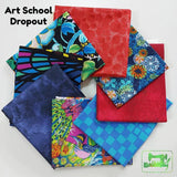 Curated Fat Quarter Bundles - Assorted 8 At School Dropout Precut Fabric