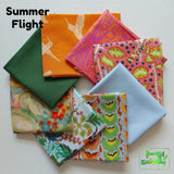 Curated Fat Quarter Bundles - Assorted 8 Summer Flight Precut Fabric