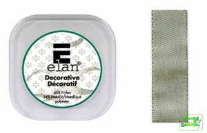 Decorative Ribbon - Silver 25mm - Elan - Craft de Ville