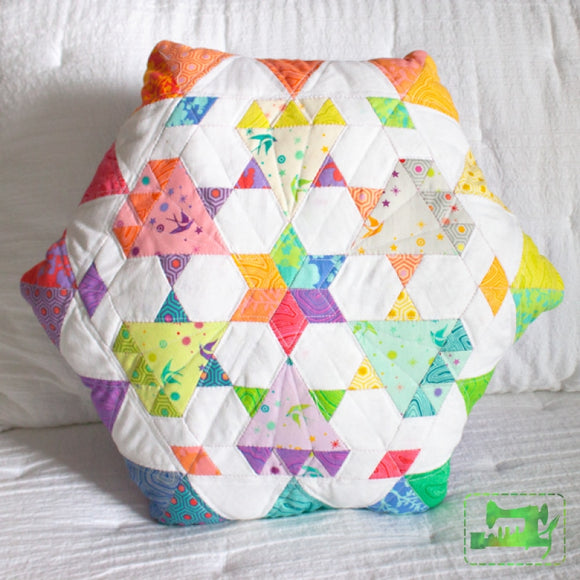 Diamond Dust Pillow - Epp Pieces And Pattern Quilting