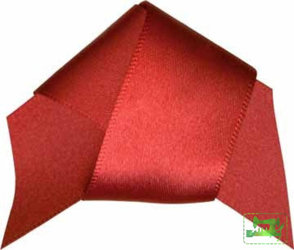 Double Face Satin Ribbon - Red 25mm - Elan - Craft de Ville