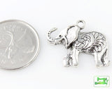 Elephant Pendant - Antique Silver - Craft De Ville - Craft de Ville