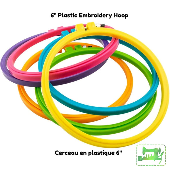 Embroidery Hoop - Plastic 6 Frames Hoops & Stretchers