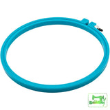 Embroidery Hoop - Plastic 6 Turquoise Frames Hoops & Stretchers