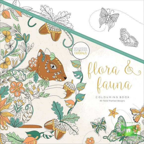 Flora & Fauna Coloring Book - Kaisercraft - Craft de Ville