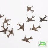 Flying Swallow Connector - Natural Brass - 19x17mm - Vintaj - Craft de Ville