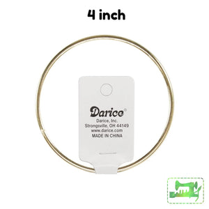 Gold Metal Ring - 4 inch - Darice - Craft de Ville