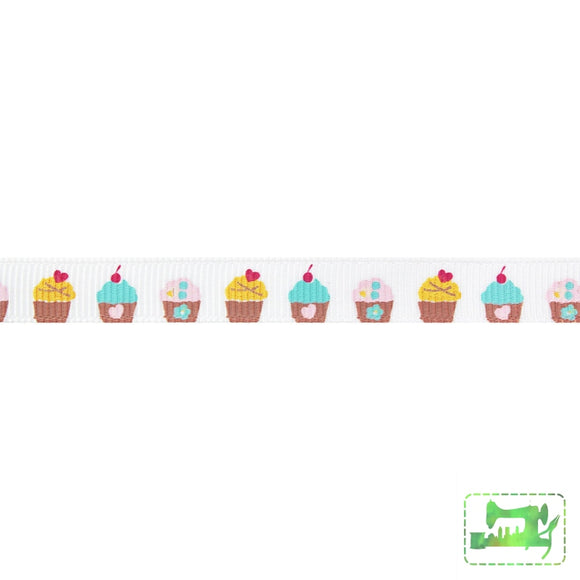 Grosgrain Ribbon - Cupcakes 10Mm Ribbons & Trim