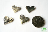 Heart Charm - Antique Silver - Craft De Ville - Craft de Ville