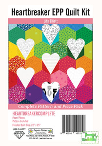 Heartbreaker EPP Pattern & Pieces - Libs Elliott - Paper Pieces - Craft de Ville