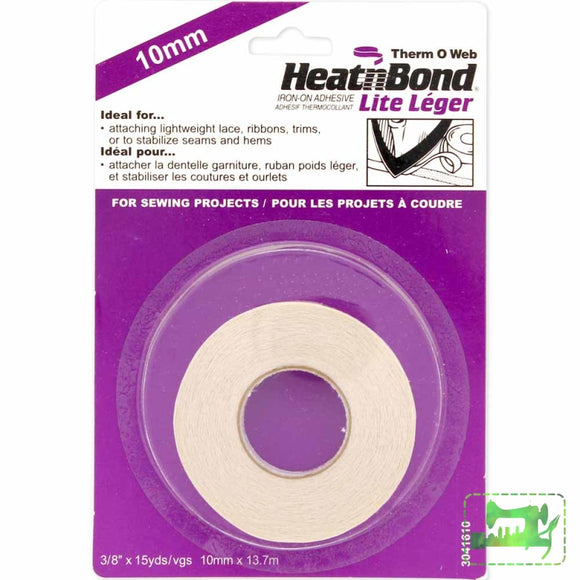 Heat N Bond Lite Iron-On Adhesive Tape - 10Mm X 13.7M Interfacing & Stabilizers