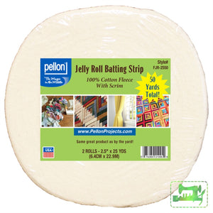 Jelly Roll Batting Strip - 2.5" x 50 yds - Pellon - Craft de Ville