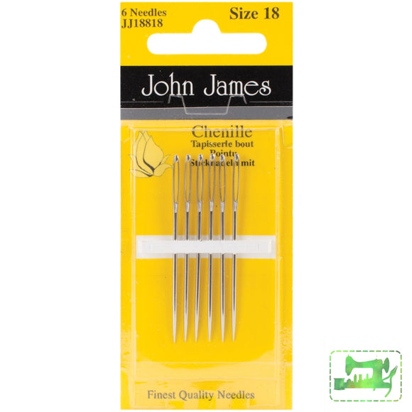 John James Chenille Needle Size 18 - 6 Pack Needles