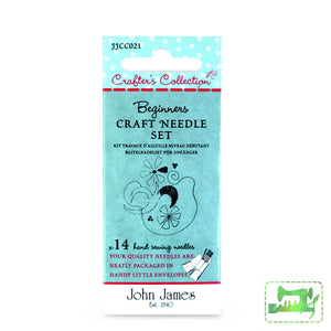 John James Crafters Collection - Beginners Craft Needle Set Assorted 14 Pack Needles