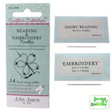John James Crafters Collection - Embroidery & Beading Assorted 14 Pack Needles