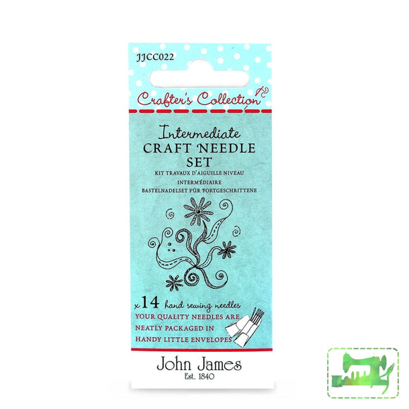 John James Crafters Collection - Intermediate Craft Needle Set Assorted 14 Pack Needles