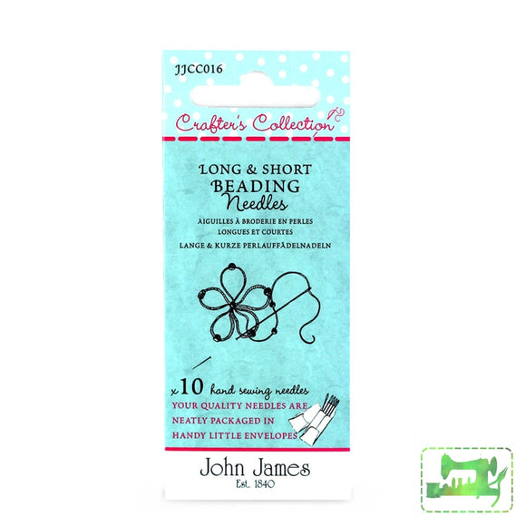 John James Crafters Collection - Long & Short Beading Needles 10 Pack