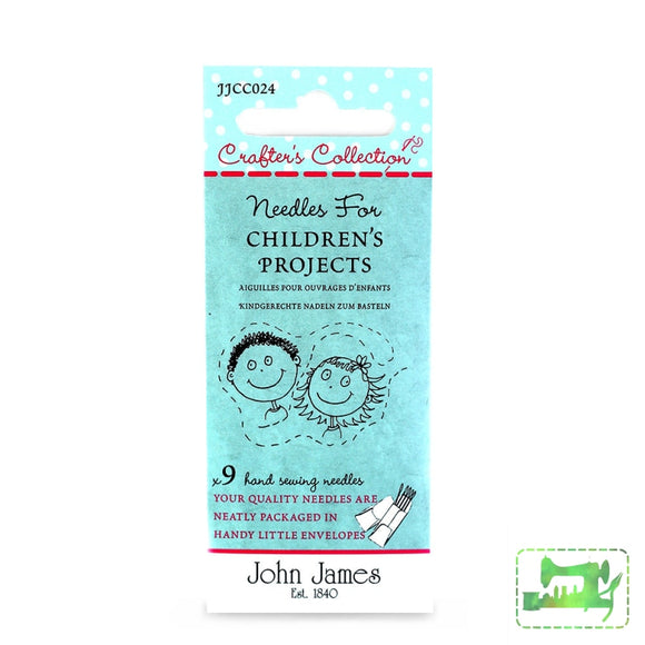 John James Crafters Collection - Needles For Childrens Projects 9 Pack Hand-Sewing