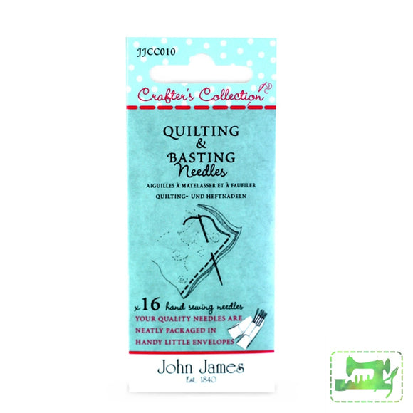 John James Crafters Collection - Quilting & Basting Assorted 16 Pack Darning Needles