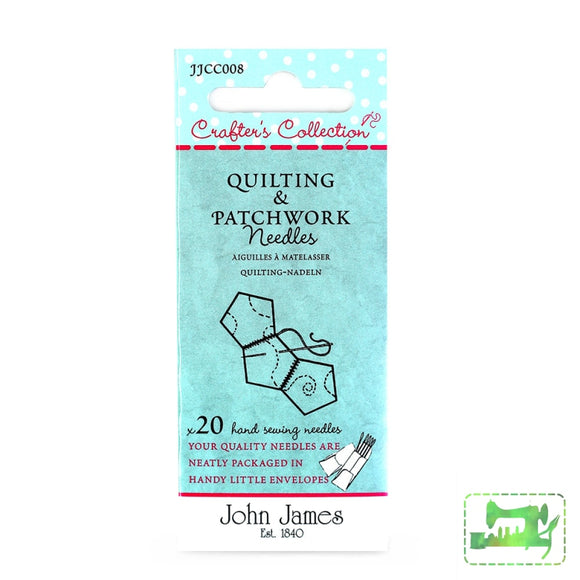 John James Crafters Collection - Quilting & Patchwork Size 3/7 20 Pack Needles