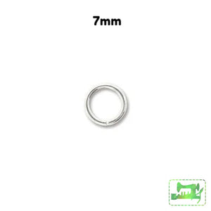 Jump Ring - Silver Plated - 7mm 18 Gauge - BeadSmith - Craft de Ville