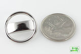 Kathy Ireland Bridge Line Button - Silver - 7/8" (22mm) - Craft De Ville - Craft de Ville