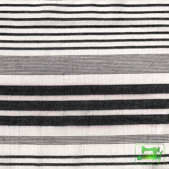 Katia Panama Stripes - Black Fabric