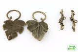 Leaf Shape Toggle Clasp - Antique Bronze - Craft De Ville - Craft de Ville