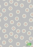 Lewis & Irene - Forme Flower Dots Grey Fabric