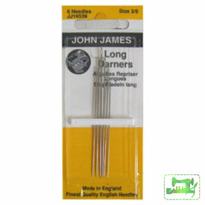 Long Darners - size 3 & 9 - 6 pack - John James - Craft de Ville