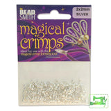 Magical Crimping Tubes - 2Mm X 1/2Oz Silver Plated Art & Crafting Tool Accessories