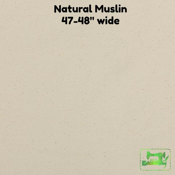 Natural Cotton Muslin - 47/48 Wide