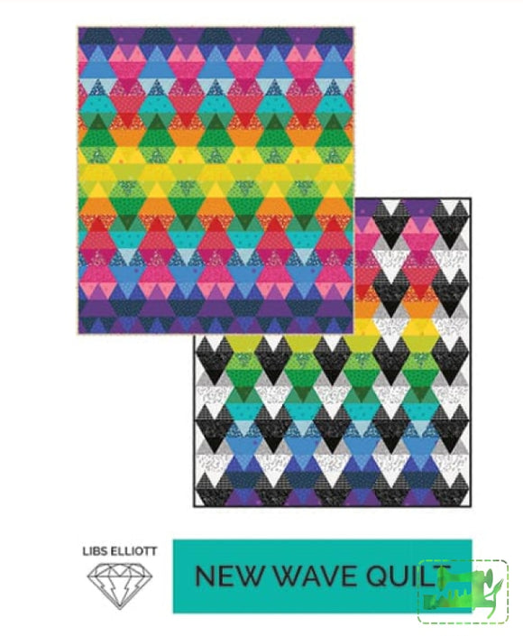 New Wave EPP Pattern & Pieces - Libs Elliott - Paper Pieces - Craft de Ville