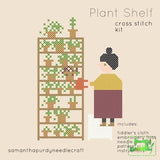 Plant Shelf - Cross Stitch Kit - Samantha Purdy Needlecraft - Craft de Ville