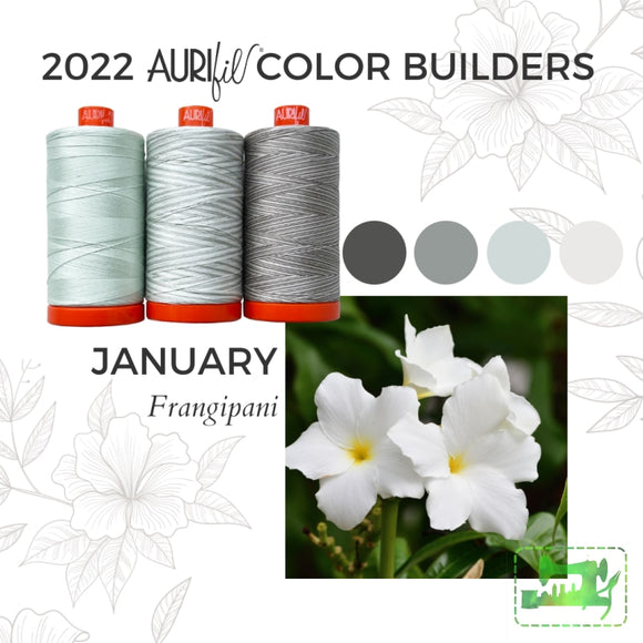 Preorder January - Aurifil 50Wt Color Builders Frangipani Cotton Thread