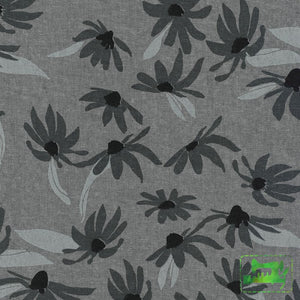 Preorder July - Anna Graham Around The Bend Aster In Graphite Fabric