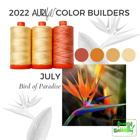 Preorder July - Aurifil 50Wt Color Builders Bird Of Paradise Cotton Thread
