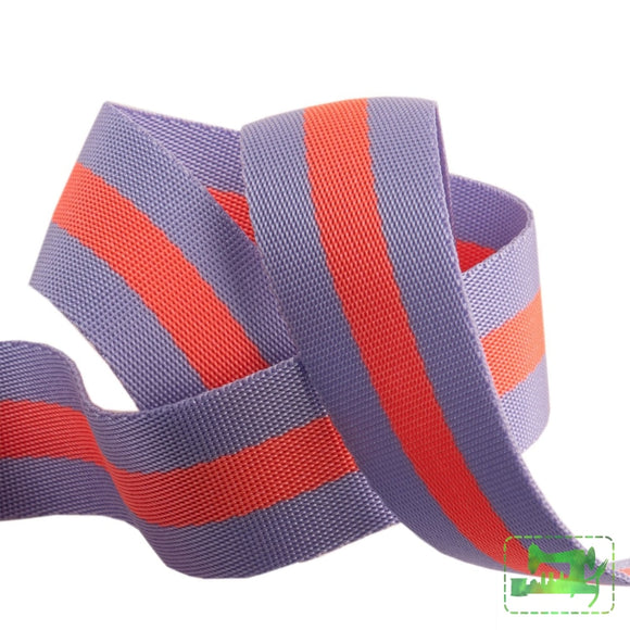 Preorder November - Tula Pink Webbing 1.5 Wide Lavender & Ribbons Cords