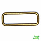 Rectangle Rings - 1.5 (38Mm) Antique Gold 4 Pack Craft Fasteners & Closures