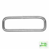 Rectangle Rings - 1.5 (38Mm) Silver 4 Pack Notions