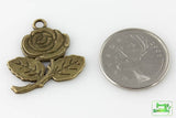 Rose Charm - Vintage Bronze - Craft De Ville - Craft de Ville