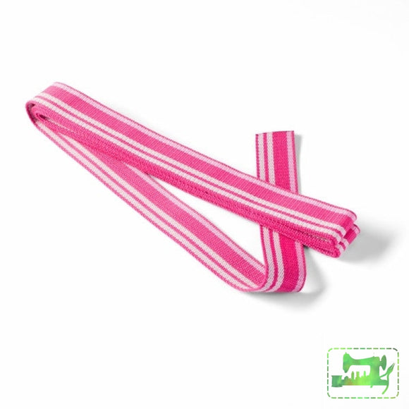 Strap For Bags - 30Mm X 3M Pink And White Stripes Webbing