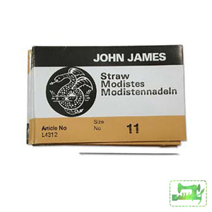 Straw Needles - Size 11 Bulk 25 Pack Milliners