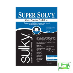 Sulky Super Solvy 1Yd Pkg Interfacing & Stabilizers