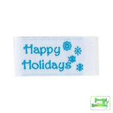 Tag It Ons - Woven Label Happy Holidays Sew-In Labels