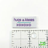 Tag It Ons - Woven Label Hugs And Kisses Sew-In Labels