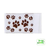 Tag It Ons - Woven Label Paw Prints Sew-In Labels